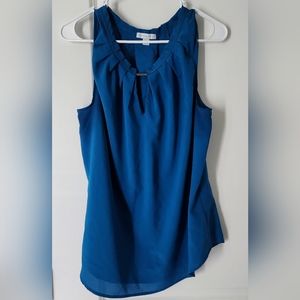 New York and Company Turquoise/ Blue sleeveless shell Size XL
